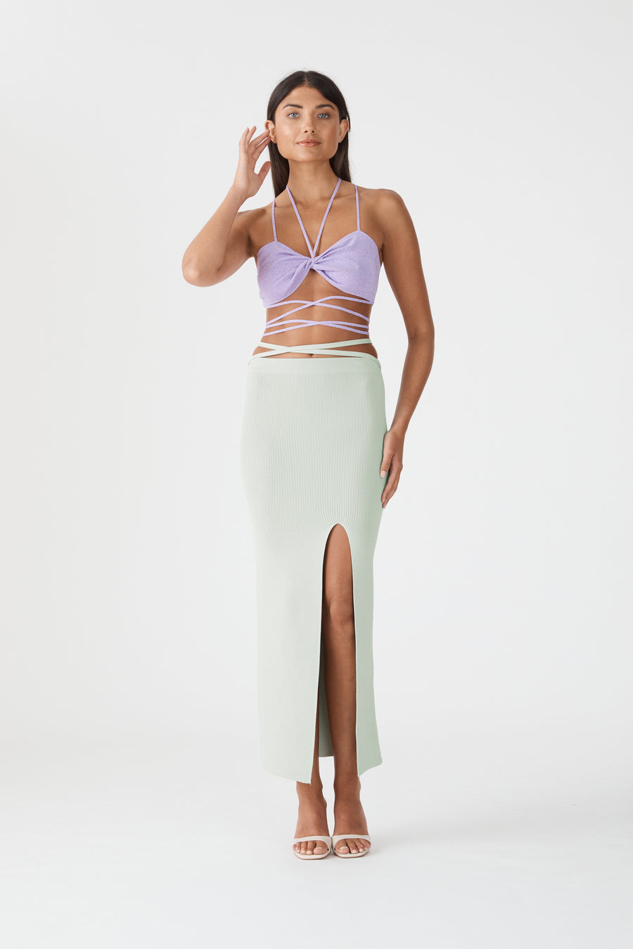 Tracy Rib Midi Skirt