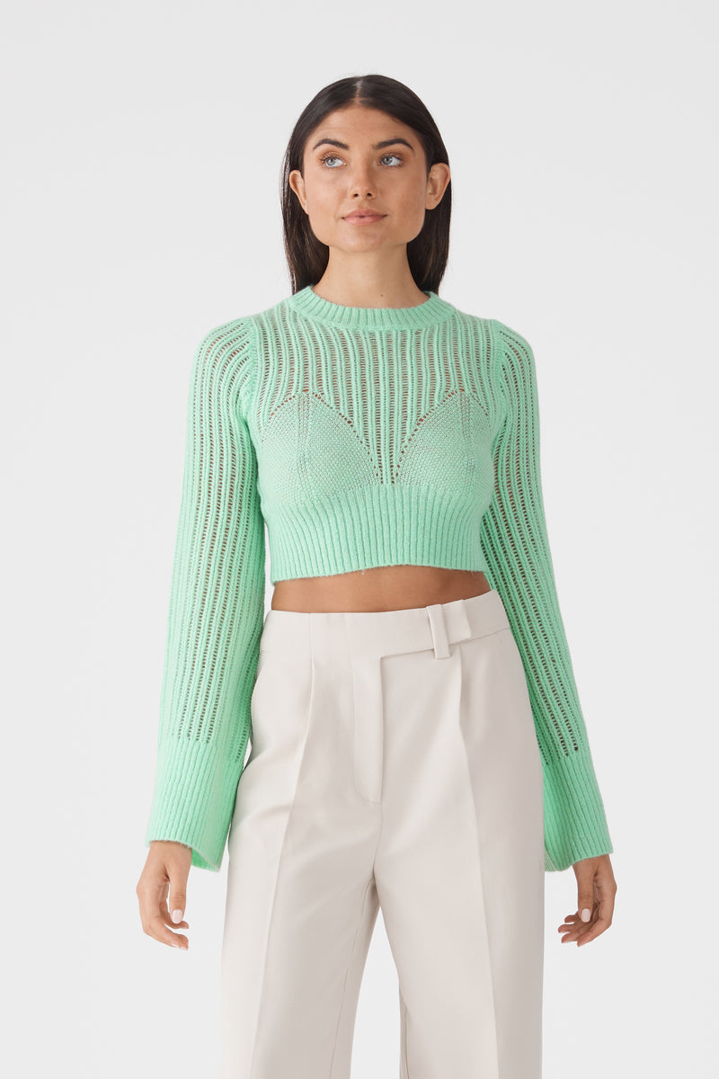 Lizette Crochet Knit Top