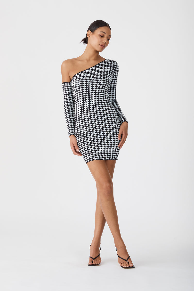 Erika Mini Dress Houndstooth