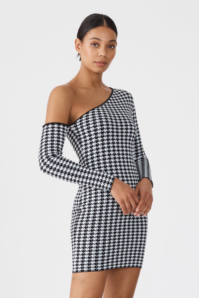 Erika Mini Dress Houndstooth