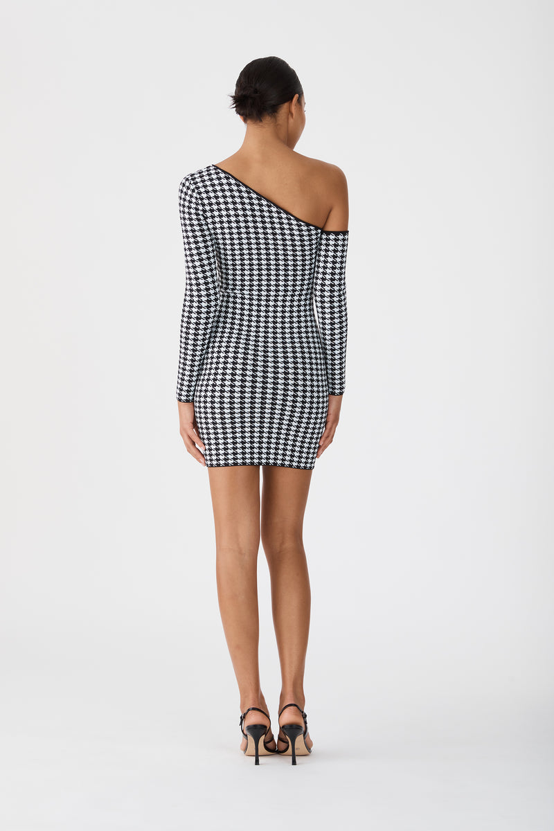 Erika Mini Dress Houndstooth